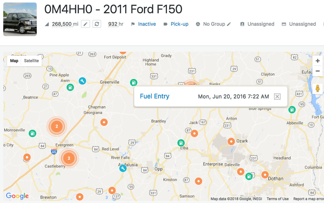 New in Fleetio Manage: Vehicle Location History