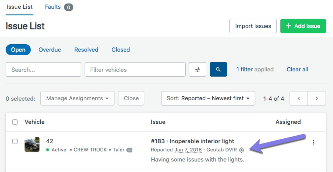DVIR Support Now Available for Geotab Integrations