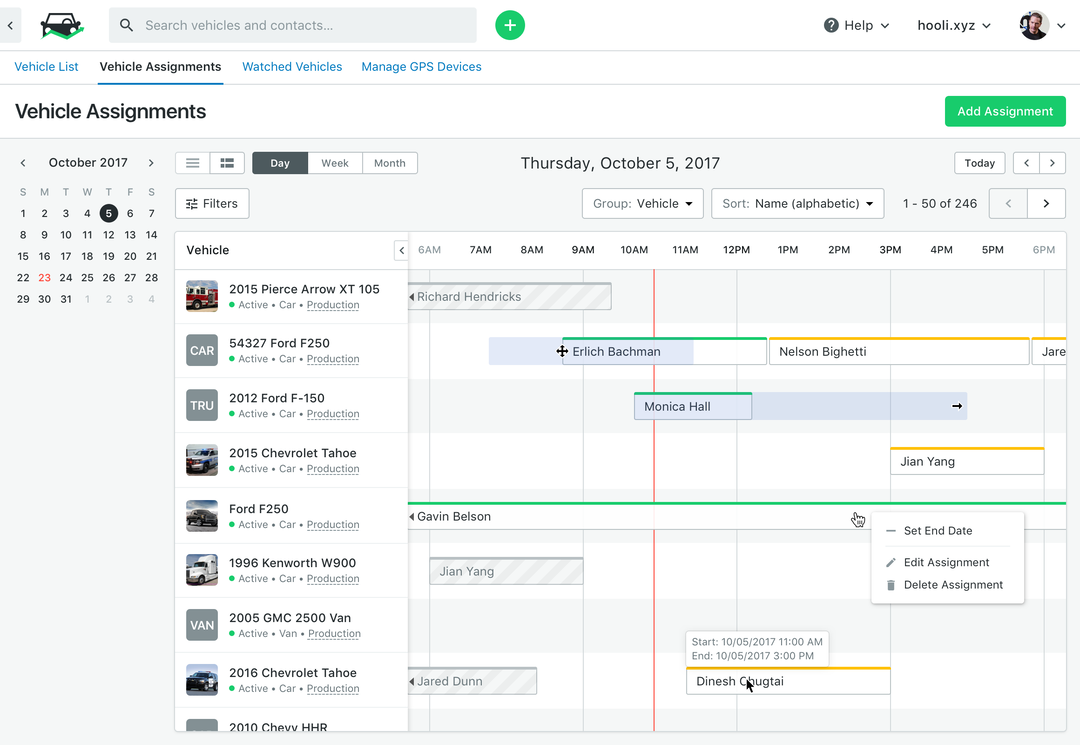 New! Assignment Scheduler and Improvements to Vehicle Assignments