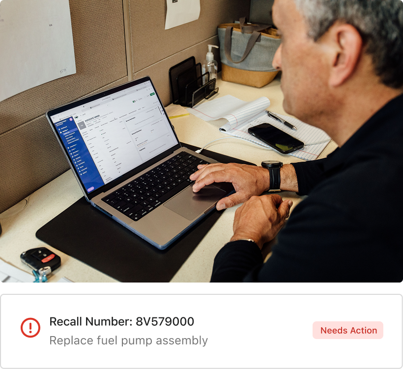 Receive automatic alerts for NHTSA recalls using Fleetio