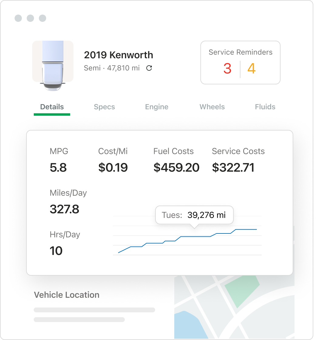 Manage your fleet’s assets with Fleetio’s asset management system.