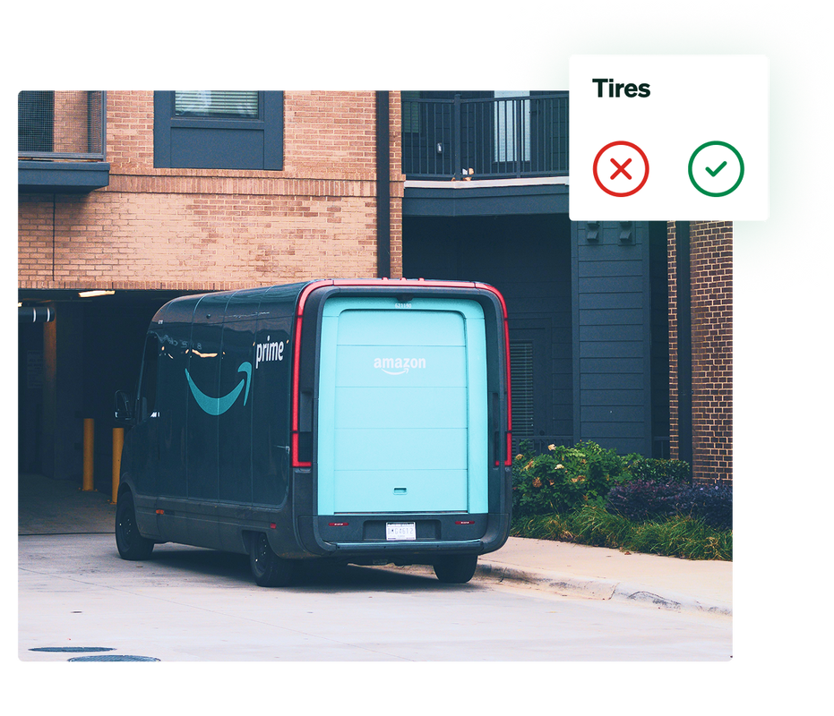 Monitoring a Amazon delivery fleet's preventive maintenance status.
