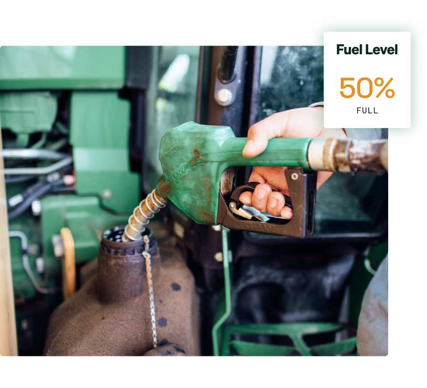 Monitoring an oil and gas fleet's fuel level maintenance status.