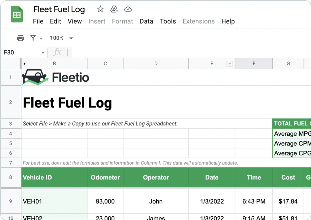 Fuel Usage Tracking System
