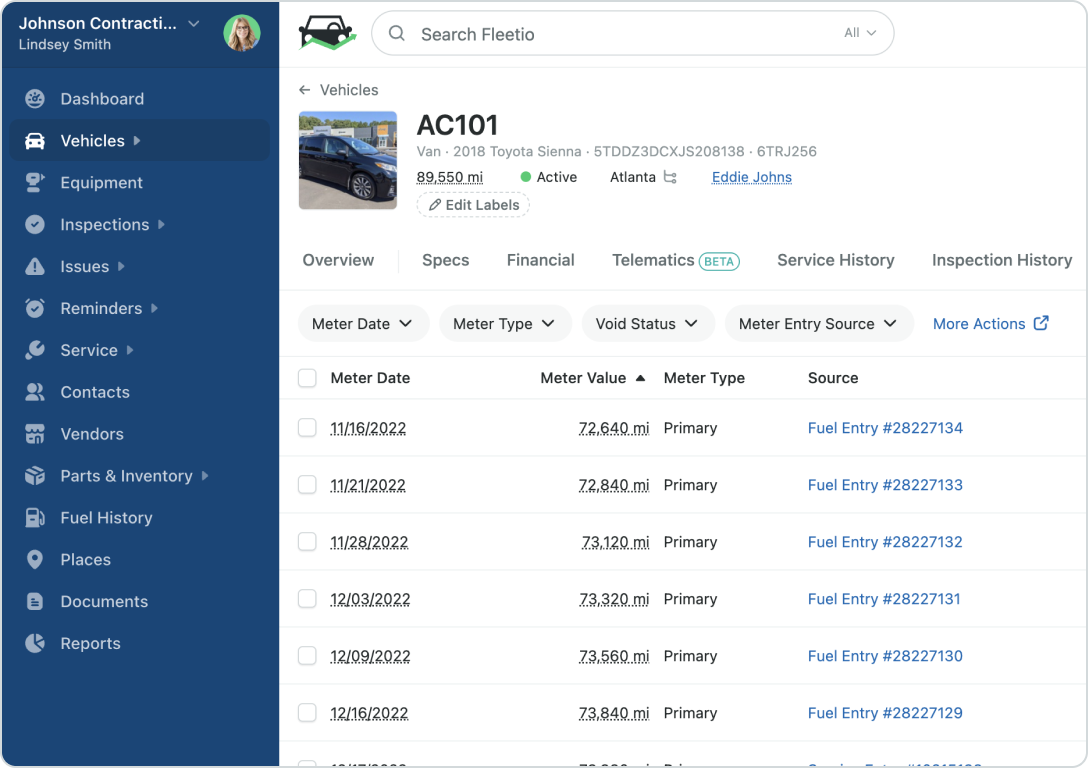 product screen image