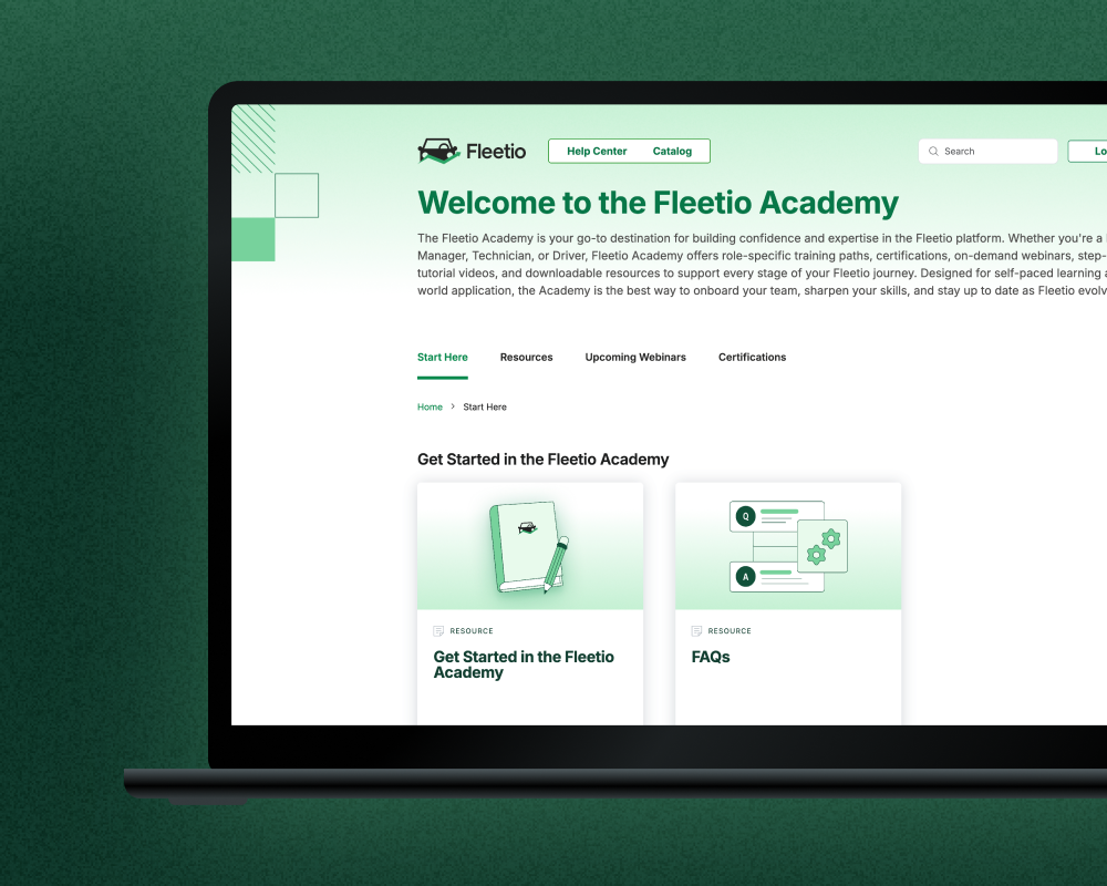 a screenshot of Fleetio Academy
